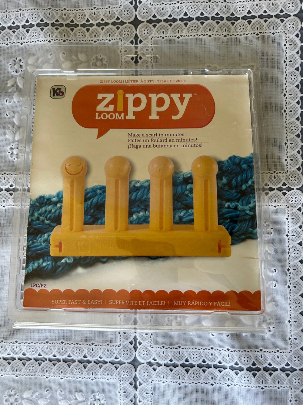 Kb Zippy Loom Kids Loom Scarf Maker - Yellow